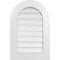 Ekena Millwork Round Top Surface Mount PVC Gable Vent: Functional, w/ 3-1/2"W x 1"P Standard Frame, 20"W x 30"H GVPRT20X3001SF - alternate 1